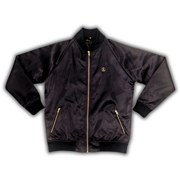Luxury Acetate Satin-Blend Tracksuit - Black